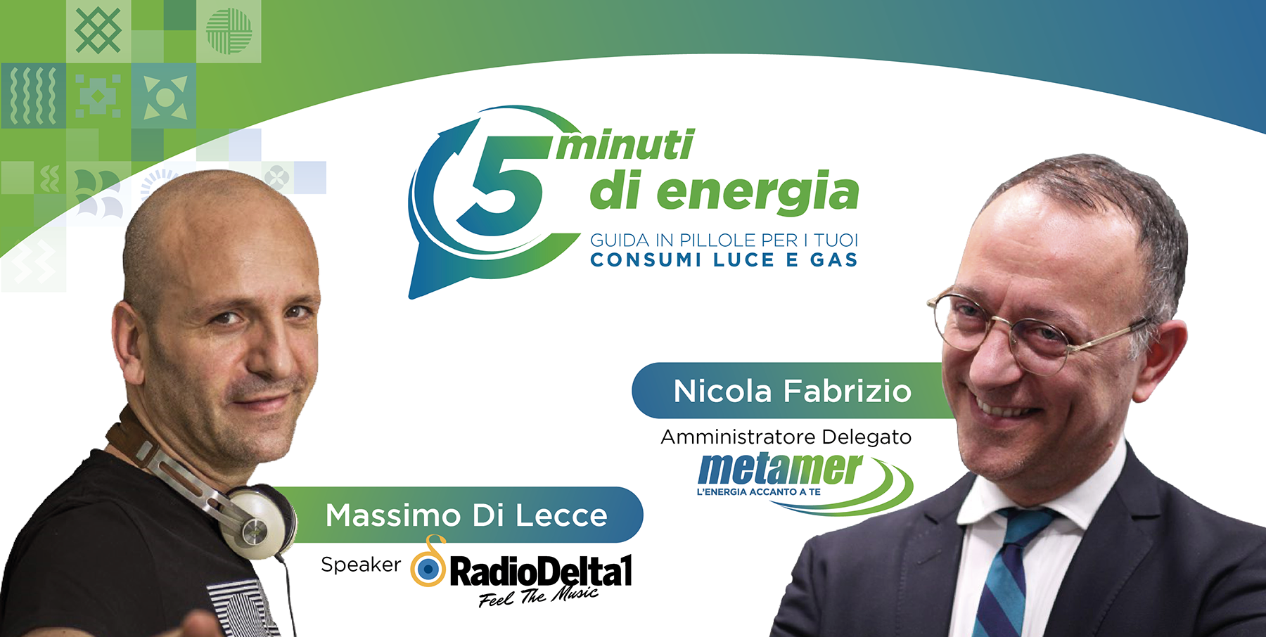 5 minuti di energia con Massimo Di Lecce e Nicola Fabrizio su Radio Delta 1