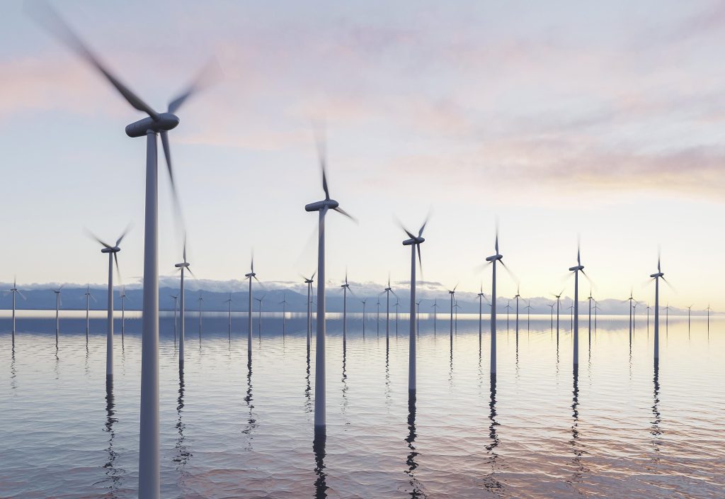 Energia eolica, una delle principali fonti di energia sostenibile.